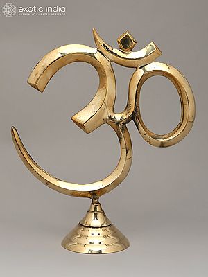 Brass Om (Aum) - Symbol of Hinduism | Handmade | Made In India