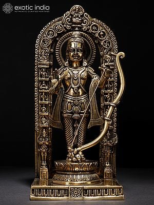 12" Shri Ram Lalla Statue in Brass