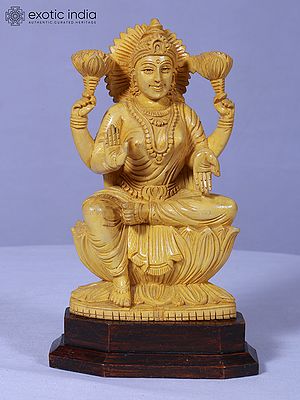 10" Goddess Lakshmi Blessing Statue | Handmade | Goddess Sculpture