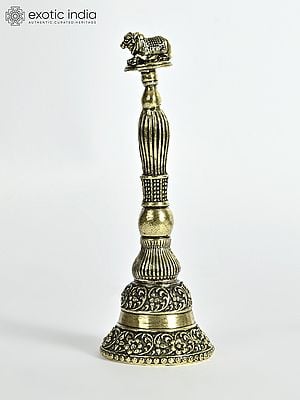 4" Small Superfine Nandi Bell in Brass