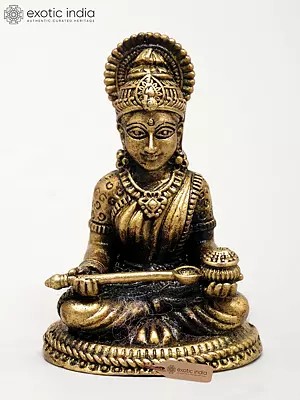 Superfine Goddess Annapurna with Pot and Ladle – Bestower of Food & Prosperity | Ideal for Puja