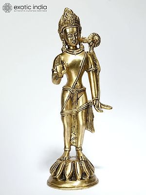 Tibetan Buddhist Deity - Padmapani (Avalokiteshvara) | Brass Statue