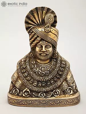 8" Khatu Shyam Ji | Brass Idol | Made In India