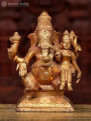 5" Small Siddhi Ganapati | Bronze Statue