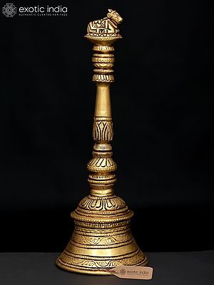 9" Nandi Bell in Brass | Handmade | Made In India