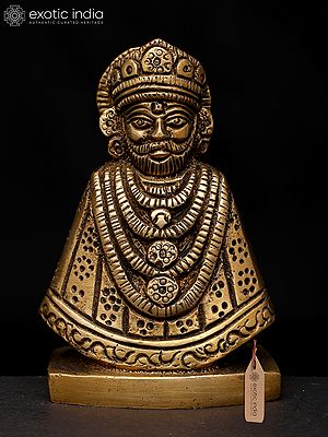Small Lord Khatu Shyam Ji - Barbarika | Brass Statue | Made in India
