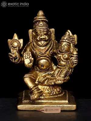 Narasimha with His Shakti (Small Statue)