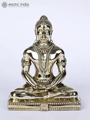 4" Superfine Mahavir Jain Brass Statue