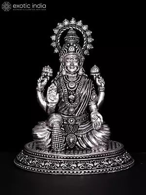 4" Small Four-Armed Blessing Goddess Lakshmi Brass Statue