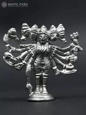 2" Small Standing Ten Armed Panchamukhi Lord Hanuman | Mercury Statue