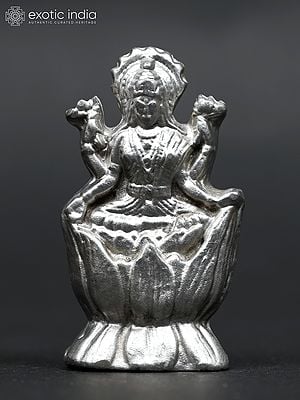 2" Small Devi Lakshmi on Lotus | Mercury Statue