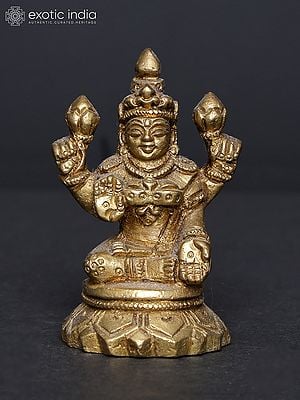 2" Small Blessing Goddess Lakshmi | Brass Statue