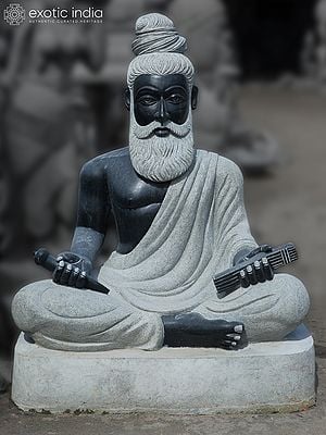 56" Saint Thiruvalluvar | Large Granite Stone Statue