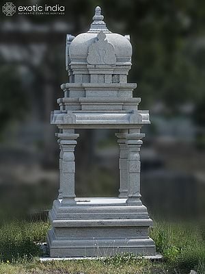 145" Large Sized Granite Stone Mandapam With Pillers