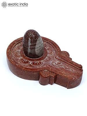 5" Yantra Carved on The Top of The Shiva Linga