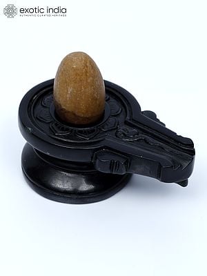 3" Small Hand Carved Shiva Lingam