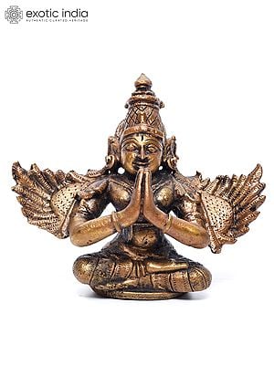 4" Garuda - Vahana of Shri Hari Vishnu | Copper Statue