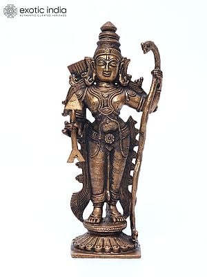 7" Standing Lord Rama | Copper Statue