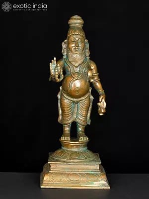 10" Rishi Agastya | Bronze Statue