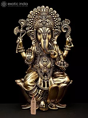 Small Superfine Blessing Lord Ganesha | Brass Statue
