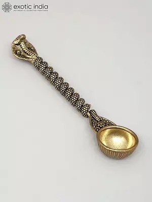 5" Superfine Kundalini Ritual Spoon in Brass