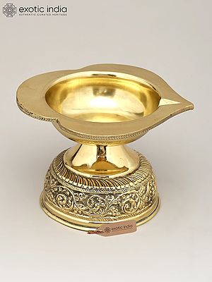 7" Superfine Brass Diya (Lamp) | Ritual Item
