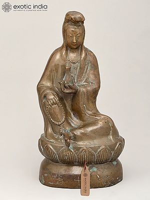 12" Goddess Kwan Yin (Guanyin) | Bronze Statue