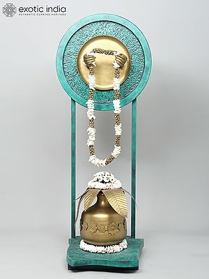 59" Large The Holy Kalash – Essence of Divinity for Welcome | Brass Statue