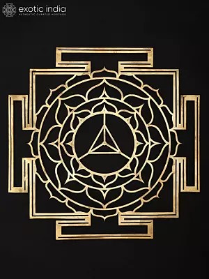 15" Matangi Yantra - for Improved Speech and Articulation | Brass Yantra | Wall Hanging