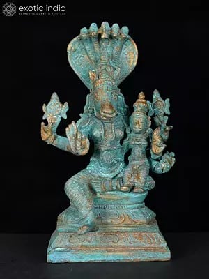 3" Small Lord Hayagriva with Devi Lakshmi | Bronze Statue