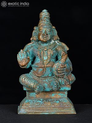 3" Small Lord Kubera Bronze Statue