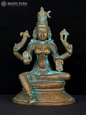 3" Small Goddess Parvati | Bronze Statue