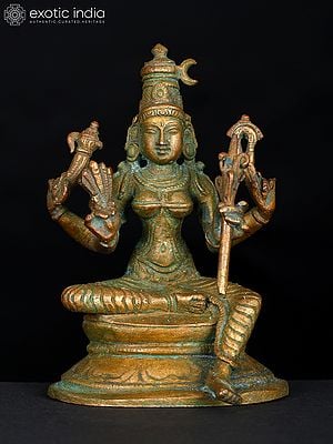 3" Tripura Sundari (Goddess Rajarajeshvari) | Bronze Statue