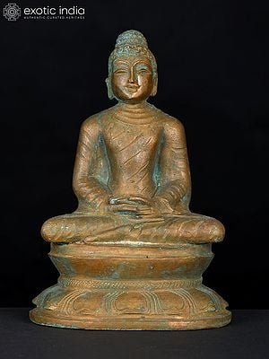 6" Lord Buddha in Dhyan Mudra | Bronze Statue