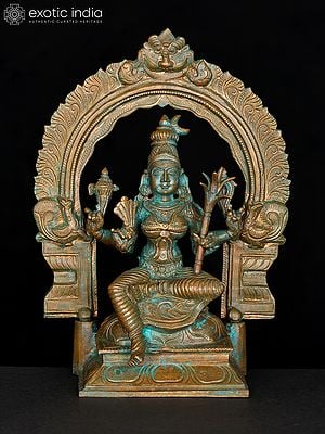 8" Goddess Rajarajeshvari (Tripura Sundari) | Bronze Statue