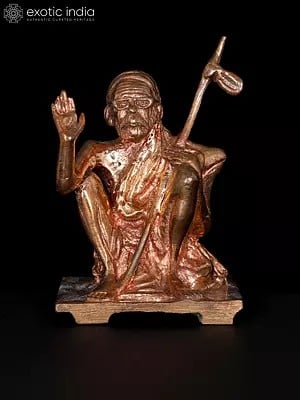 3" Small Kanchi Saint Mahaperiyavar | Bronze Statue