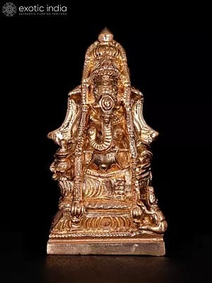 2" Small Pillaiyarpatti Karpaka Vinayaka (Ganesha) | Bronze Statue