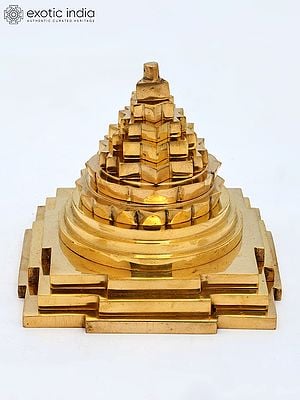 6" Shri Yantra in Brass