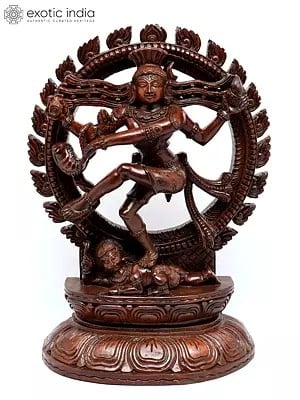 28" Nataraja - Dancing Lord Shiva | Wood Carved Statue