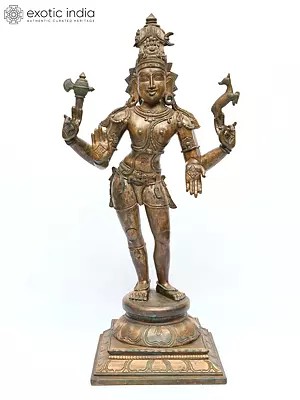 24" Lord Shiva as Pashupatinath | Bronze Statue