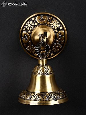 3" Small Wall Hanging Bell in Brass