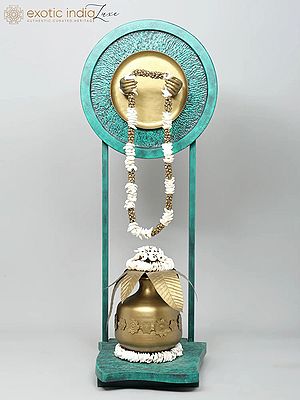 59" Large The Holy Kalash – Essence of Divinity for Welcome | Brass Statue