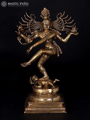 30" Large Nataraja - Dancing Lord Shiva | Brass Statue