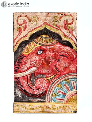 10" Elephant Wall Panel | Wood Carving