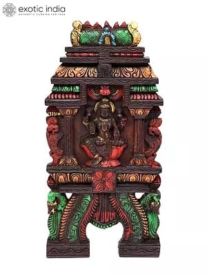 24" Goddess Lakshmi | Kavadi Wall Panel