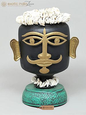 21" Lord Shiva as Bhairava : Embodiment of Eternity | Brass Statue