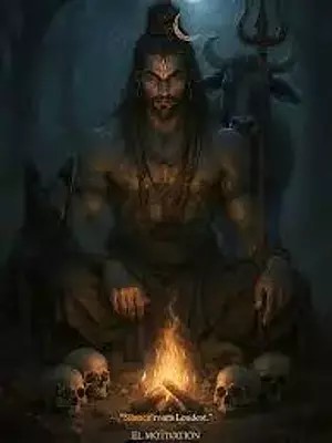 40" Four Armed Sitting Mahakal Bronze Idol – Handcrafted Hindu God Statue