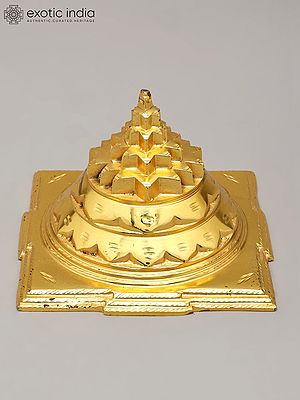 6" Small Brass Shri Yantra
