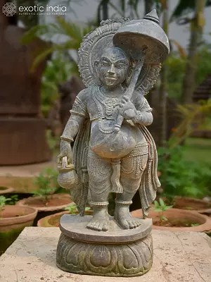 30" Brahman | Sandstone Statue | Exquisite Handmade Indian Art