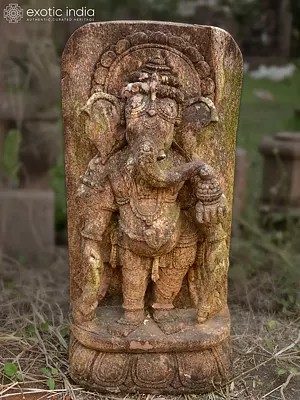 24" Lord Narasimha - Lord Vishnu | Sandstone Statue | Exquisite Handmade Indian Artwork